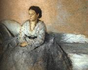 Edgar Degas Madame Rene de Gas painting